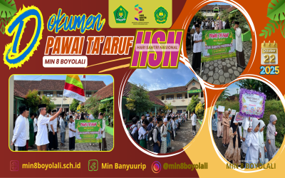 AKSI PAWAI TA’ARUF MIN 8 BOYOLALI DALAM MEMERIAHKAN HARI SANTRI NASIONAL 2025