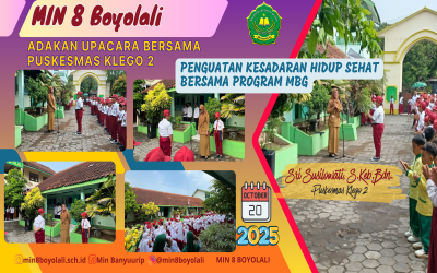 LANGKAH SIGAP MIN 8 BOYOLALI GANDENG PUSKESMAS KLEGO 2 DALAM PENGUATAN KESADARAN HIDUP SEHAT GUNA SUKSESKAN PROGRAM MBG